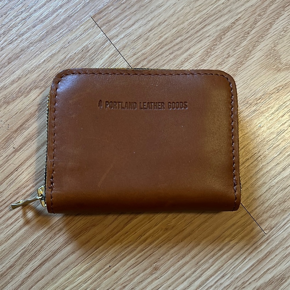Portland Leather zip wallet
